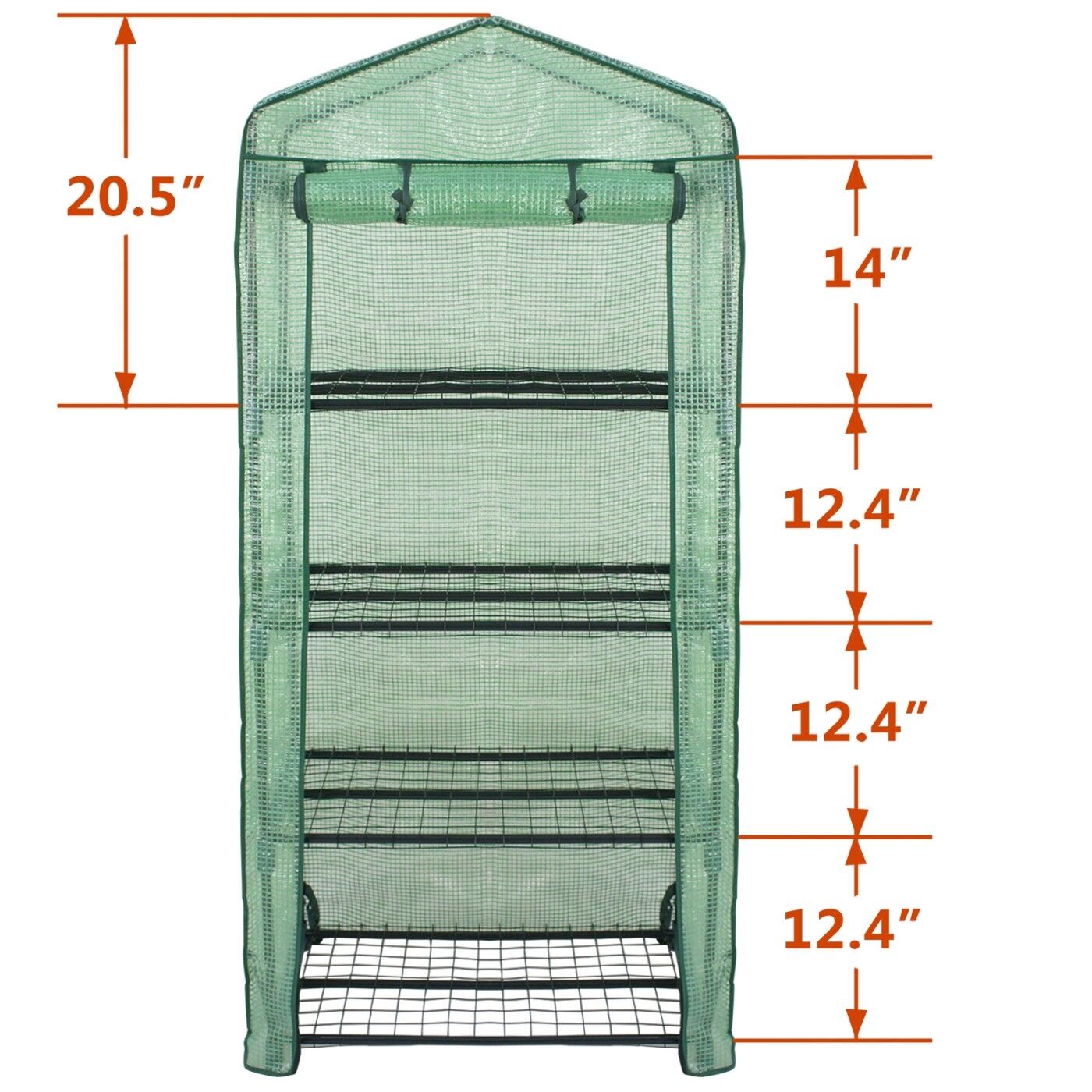 Mini Greenhouse Outdoor  Portable Green House Gardening w/ 4 Tier PE Cover