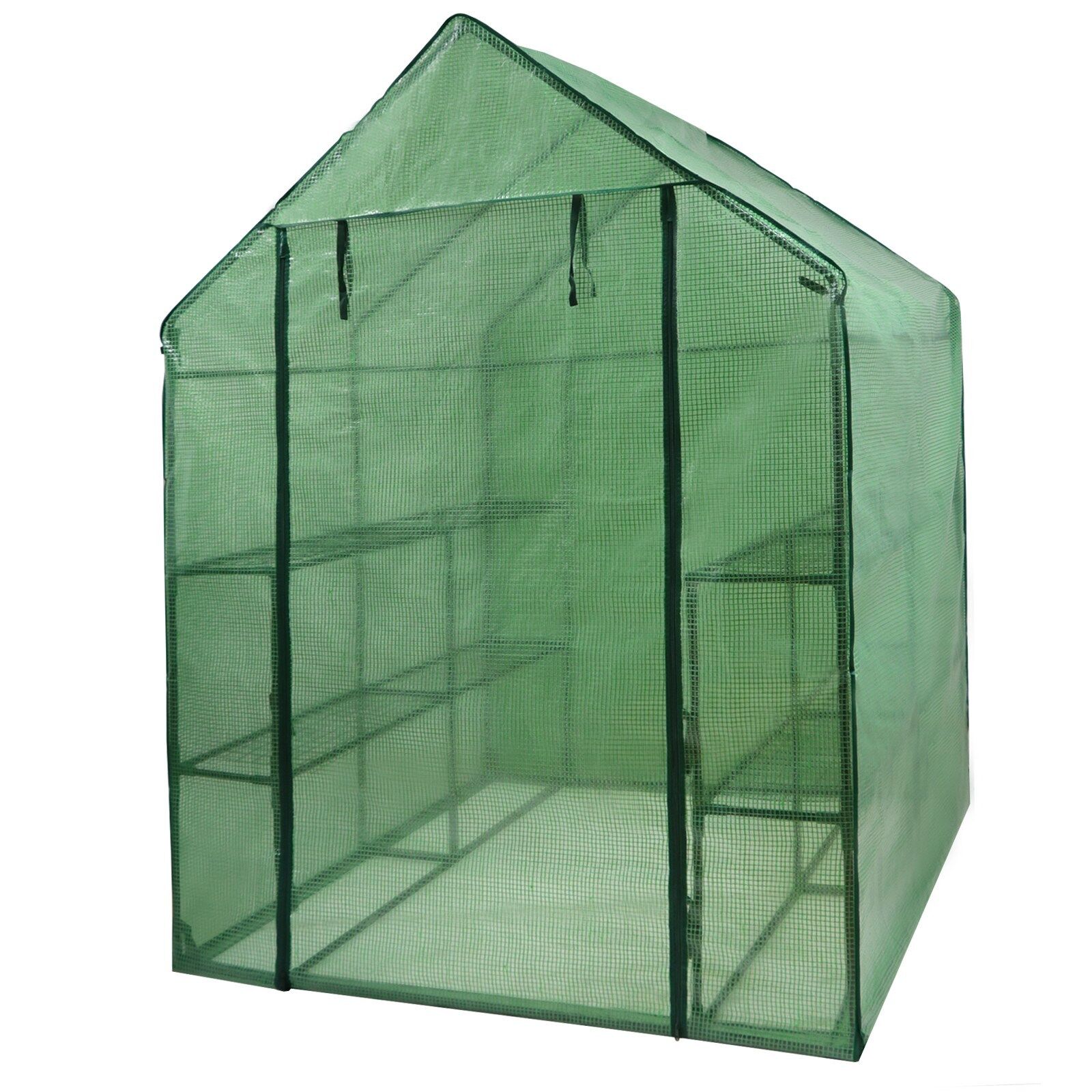 8 Shelves 3 Tiers Walk In Greenhouse for Planter Portable Green House Outdoor