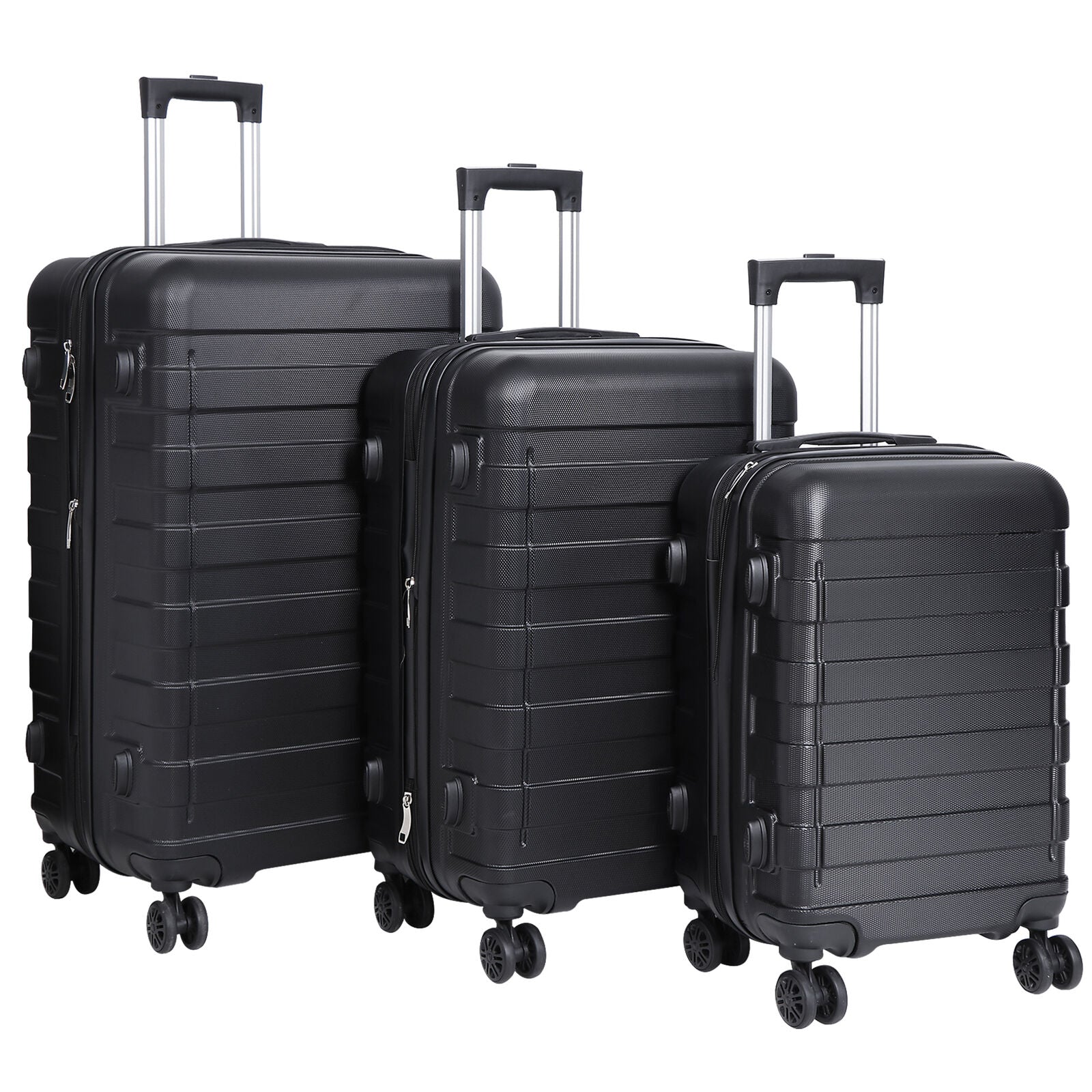 3PCS Carry on Luggage Set Travel Suitcase Hardside Spinner 22.5