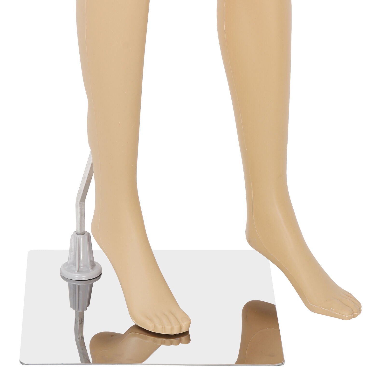 PP Realistic Display Head Turns Dress Form with Base Female Mannequin Full Body