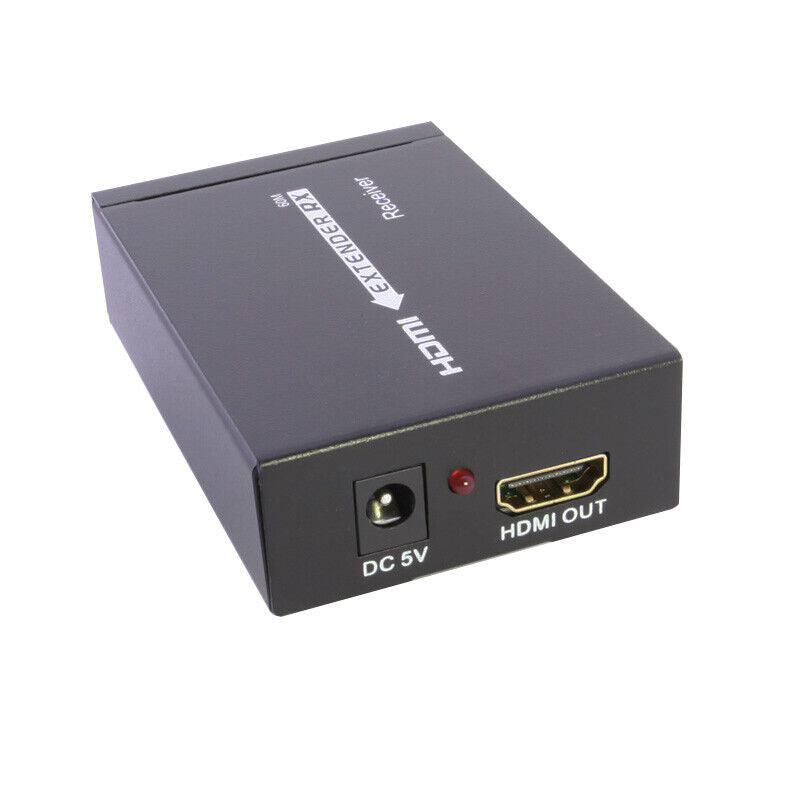 HDMI LAN EXTENDER OVER CAT 5E CAT 6 RJ45 UP TO 200FT 1080P With 2 AC Adapters