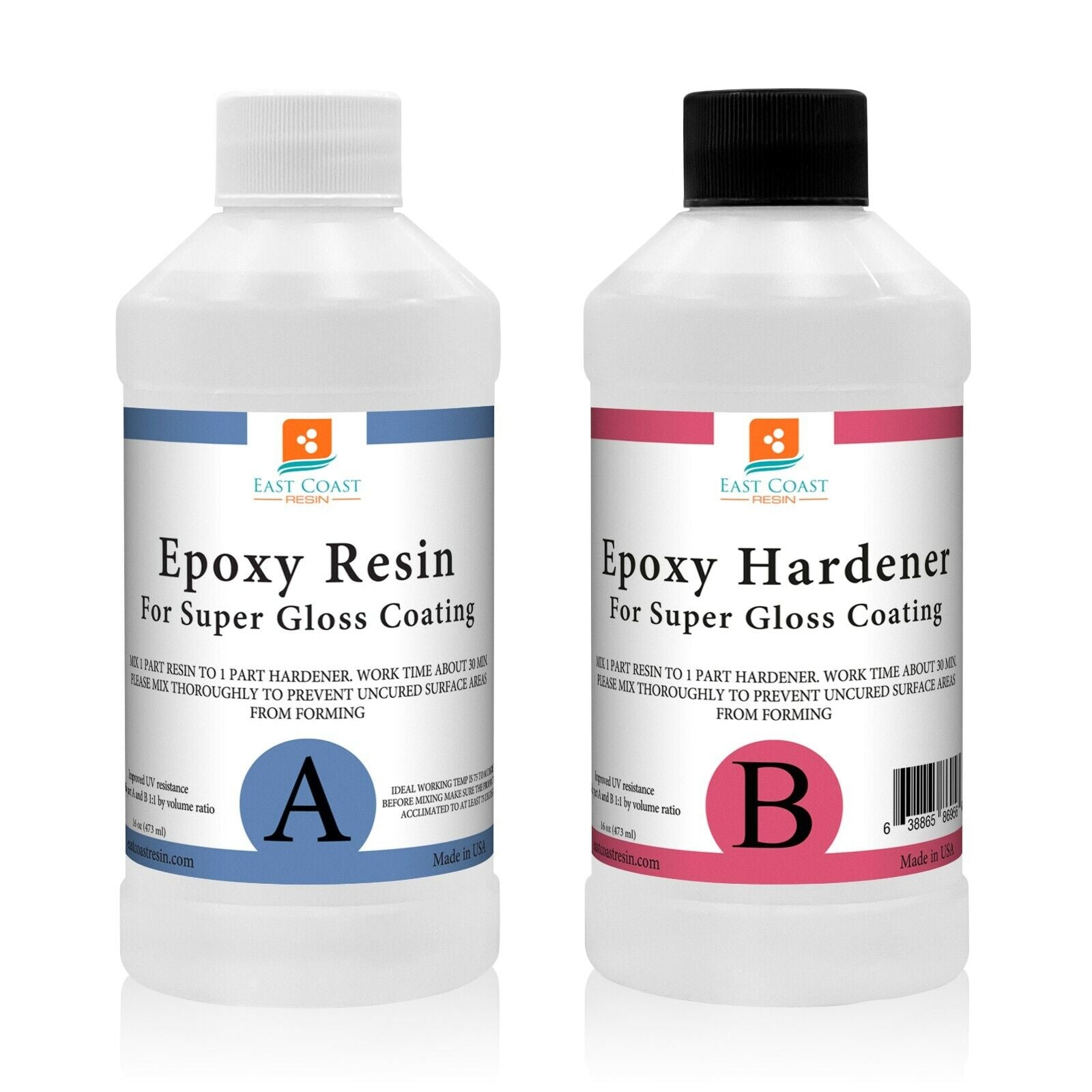 EPOXY RESIN 32 oz Kit for Super Gloss Coating and Table Tops