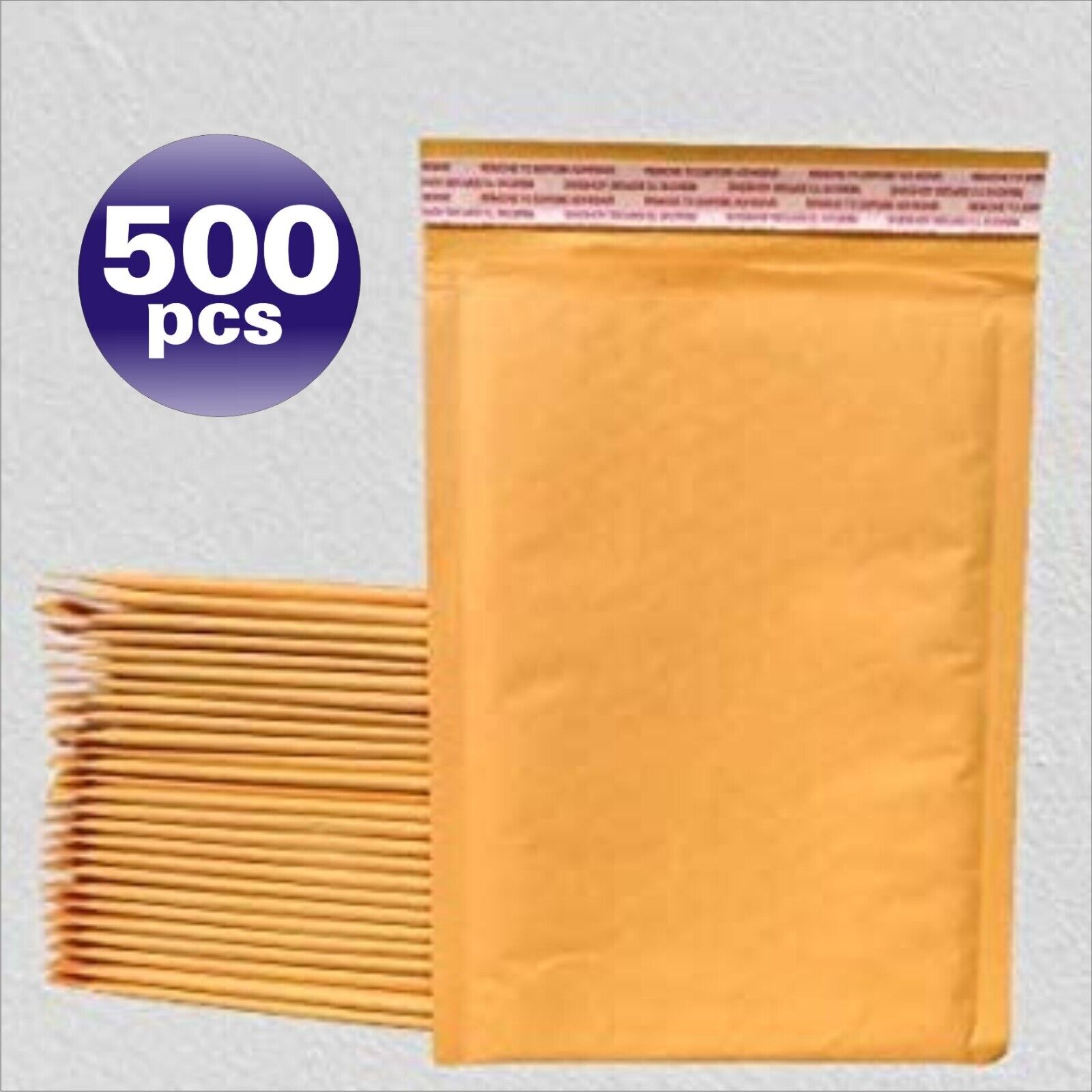 Polycyber500pcs #0 Kraft Bubble Envelopes Mailers 6 X 9(Economy Quality-Thinner)