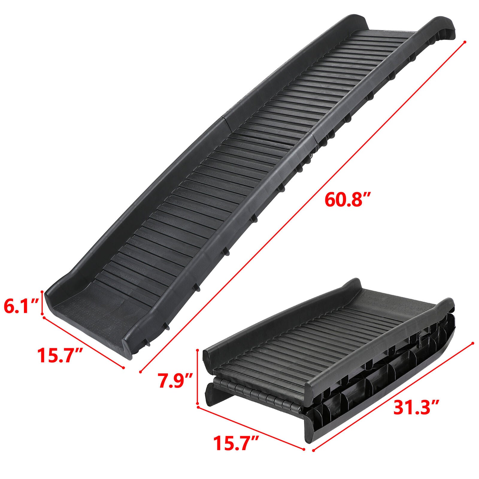 Dog Pet Ramp for Car Truck SUV Backseat Stair Steps Foldable Travel Ladder