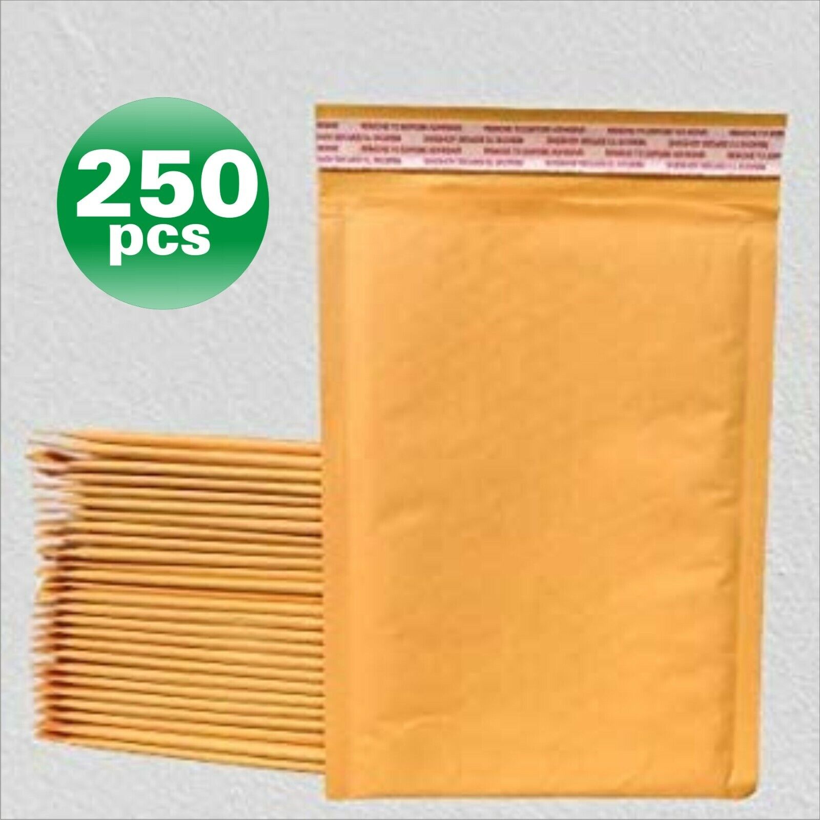 PolycyberUSA  250 pcs #0 Kraft Bubble Envelopes Mailers 6 X 9