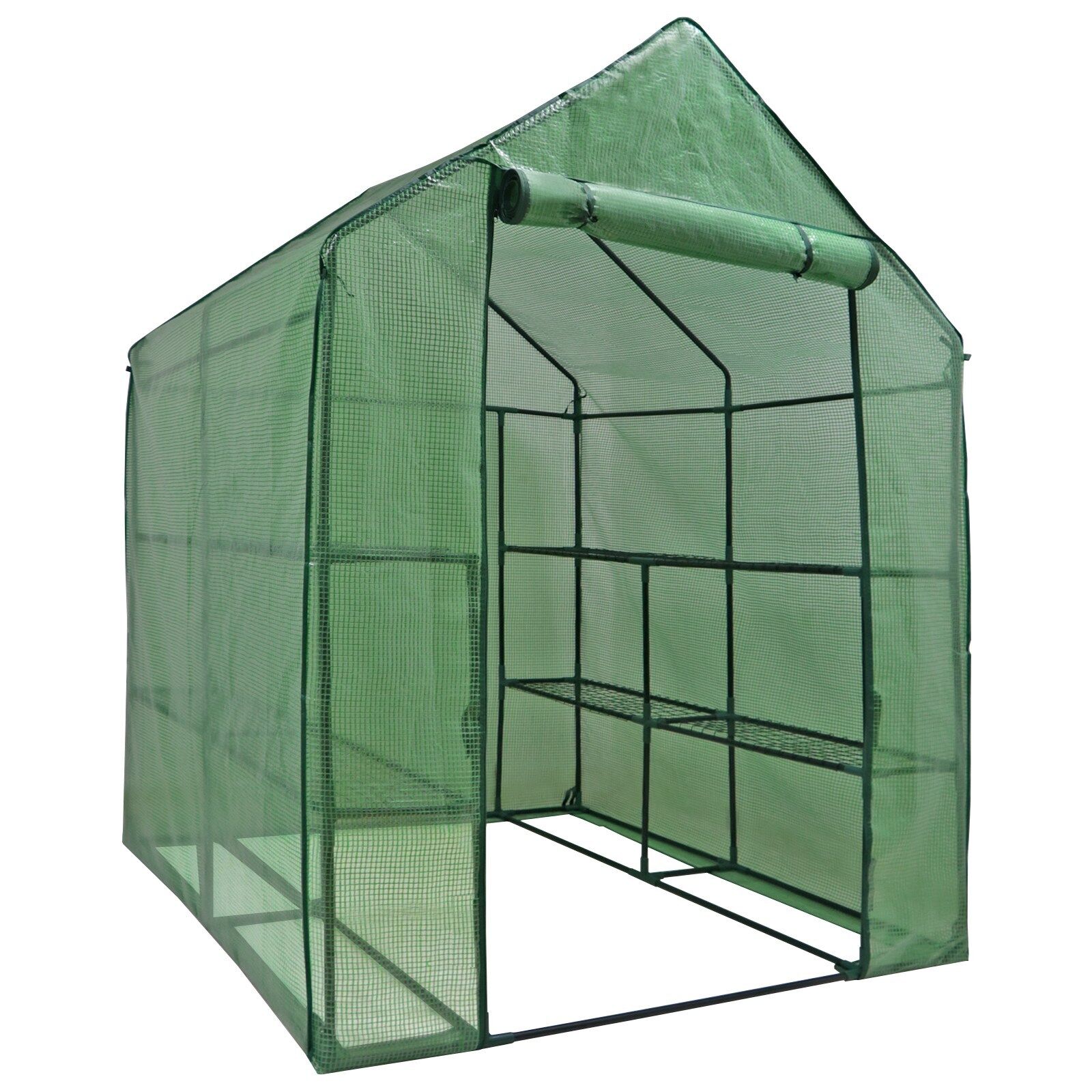 8 Shelves 3 Tiers Walk In Greenhouse for Planter Portable Green House Outdoor