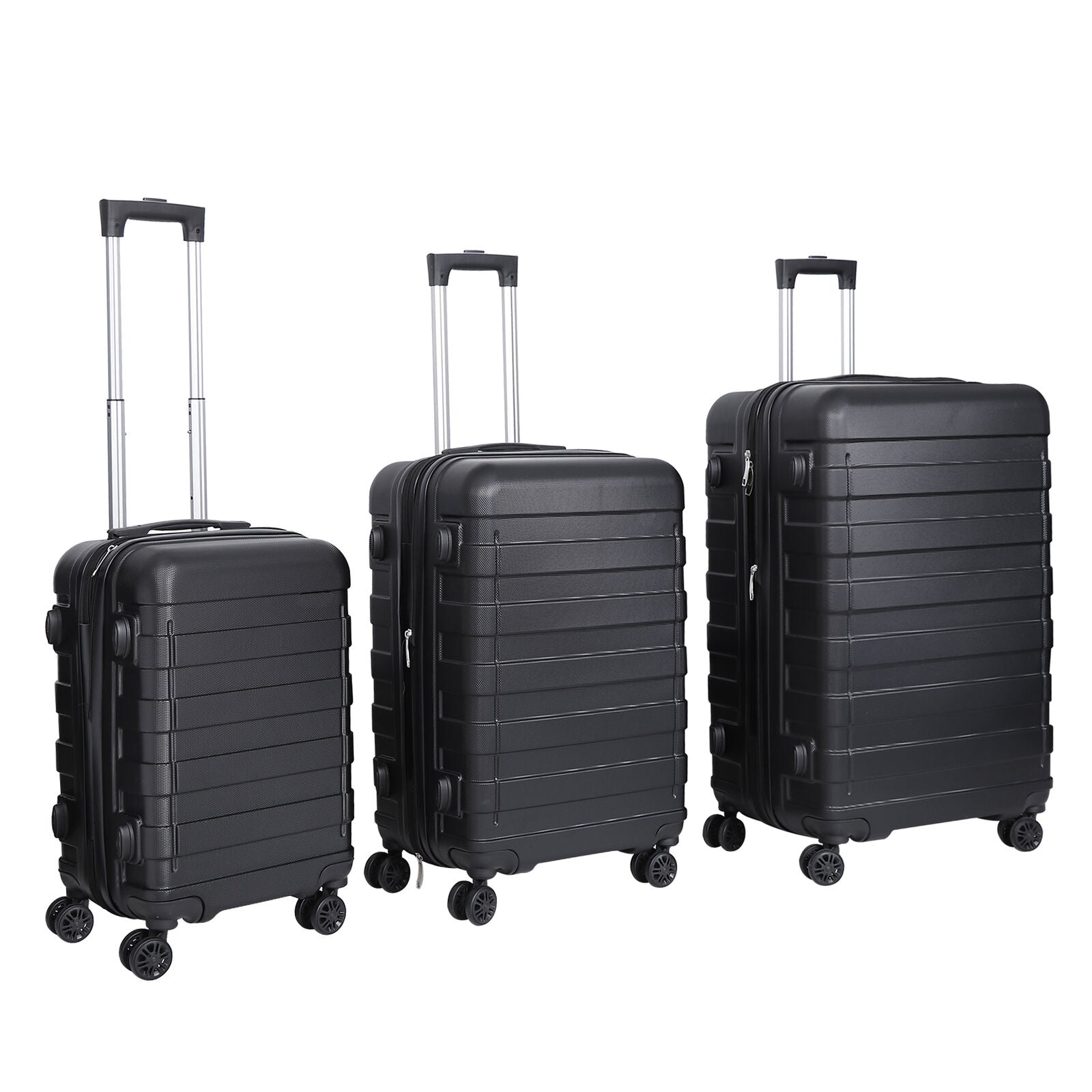 3PCS Carry on Luggage Set Travel Suitcase Hardside Spinner 22.5