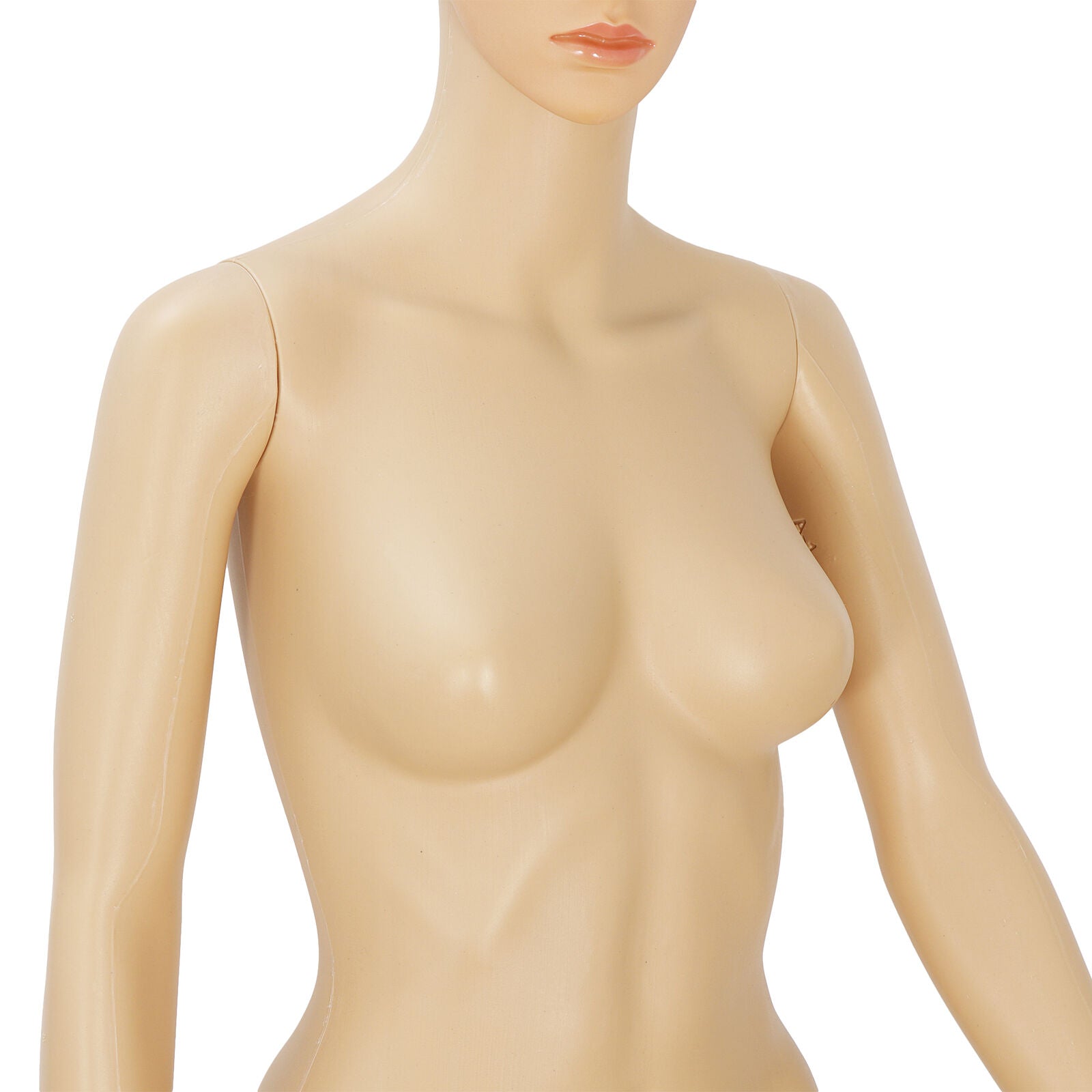 PP Realistic Display Head Turns Dress Form with Base Female Mannequin Full Body