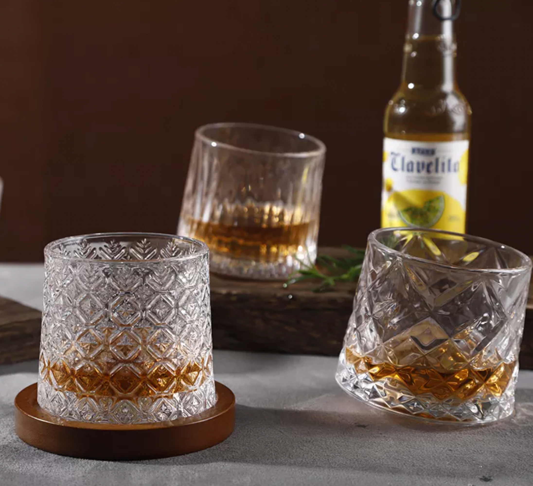 Spinning Whiskey Tumbler