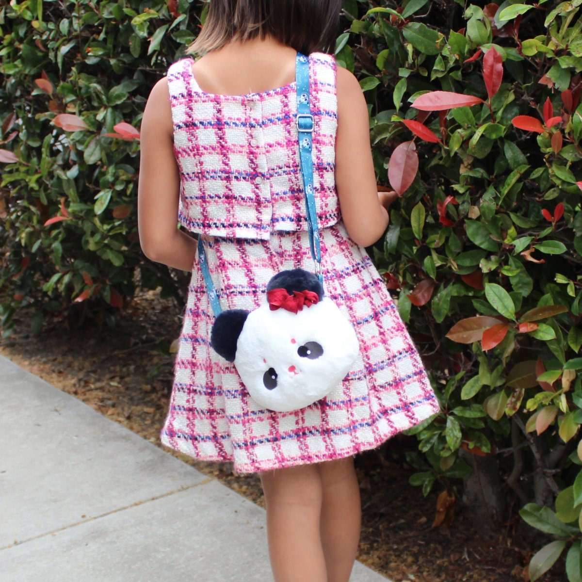 Panda Plush Bag Crossbody Purse Kawaii Cartoon Purse for Girls