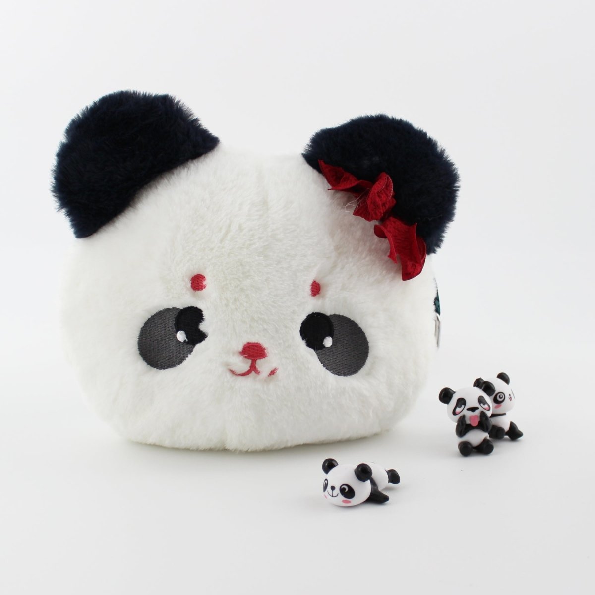 Panda Plush Bag Crossbody Purse Kawaii Cartoon Purse for Girls