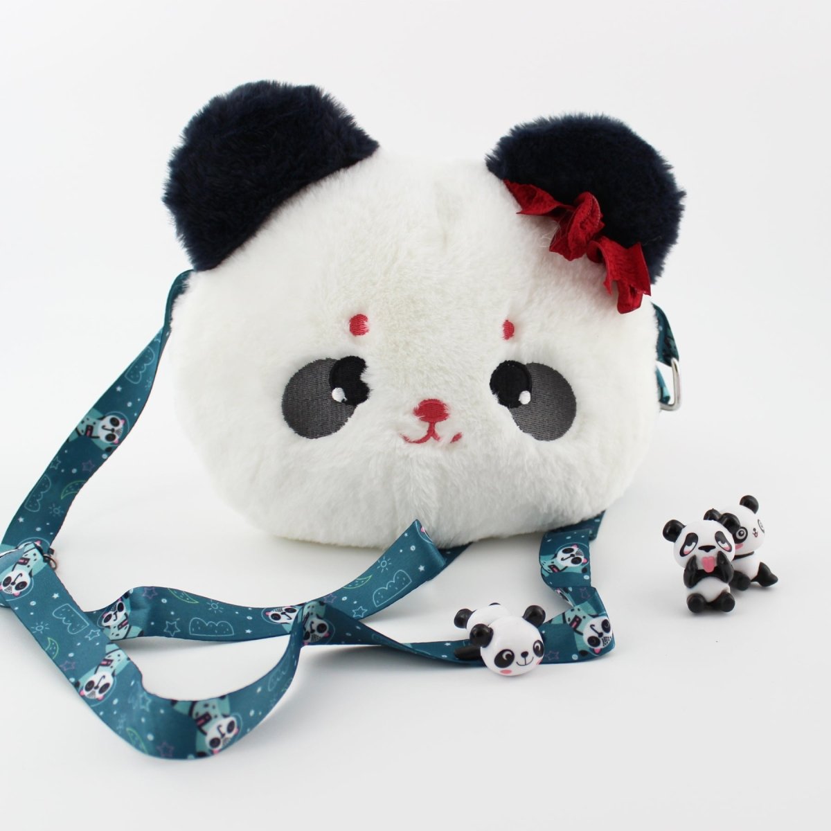 Panda Plush Bag Crossbody Purse Kawaii Cartoon Purse for Girls