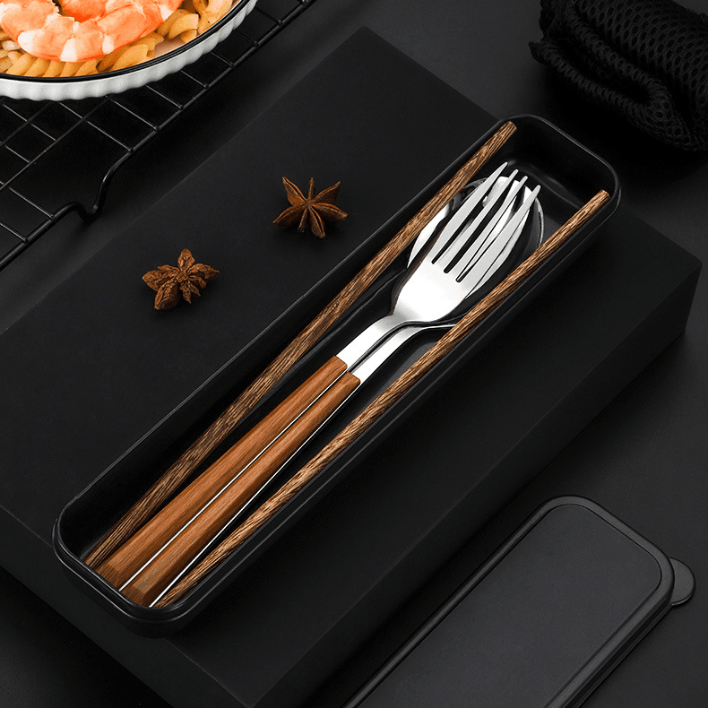 Stainless Steel Utensil Sets With Wooden Handle