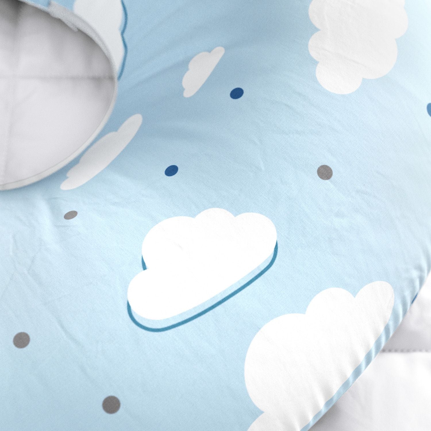 Blue Cloud and Starry Two Sided Nursing Pillow