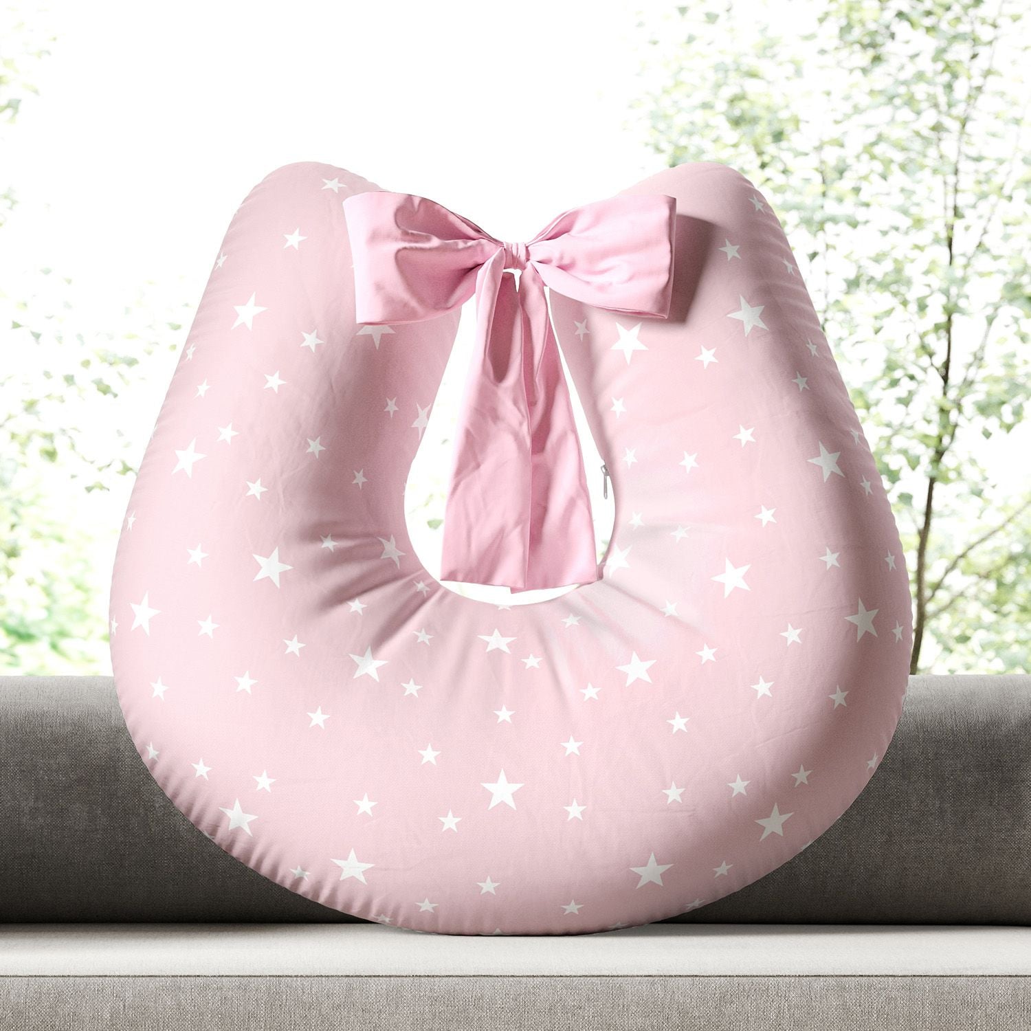 Pink Stars Nursing Pillow