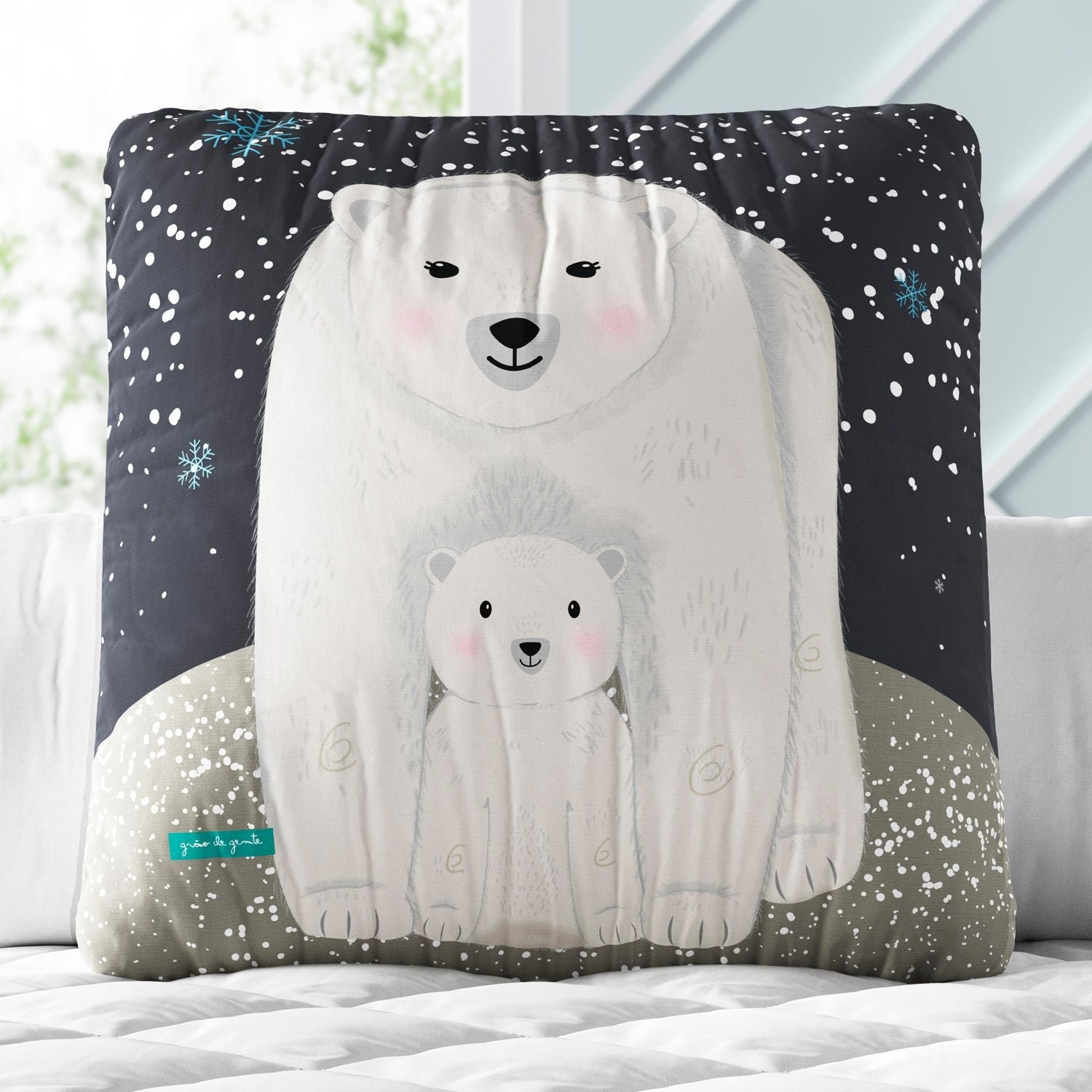 4 Piece Polar Bear Crib Bedding Set