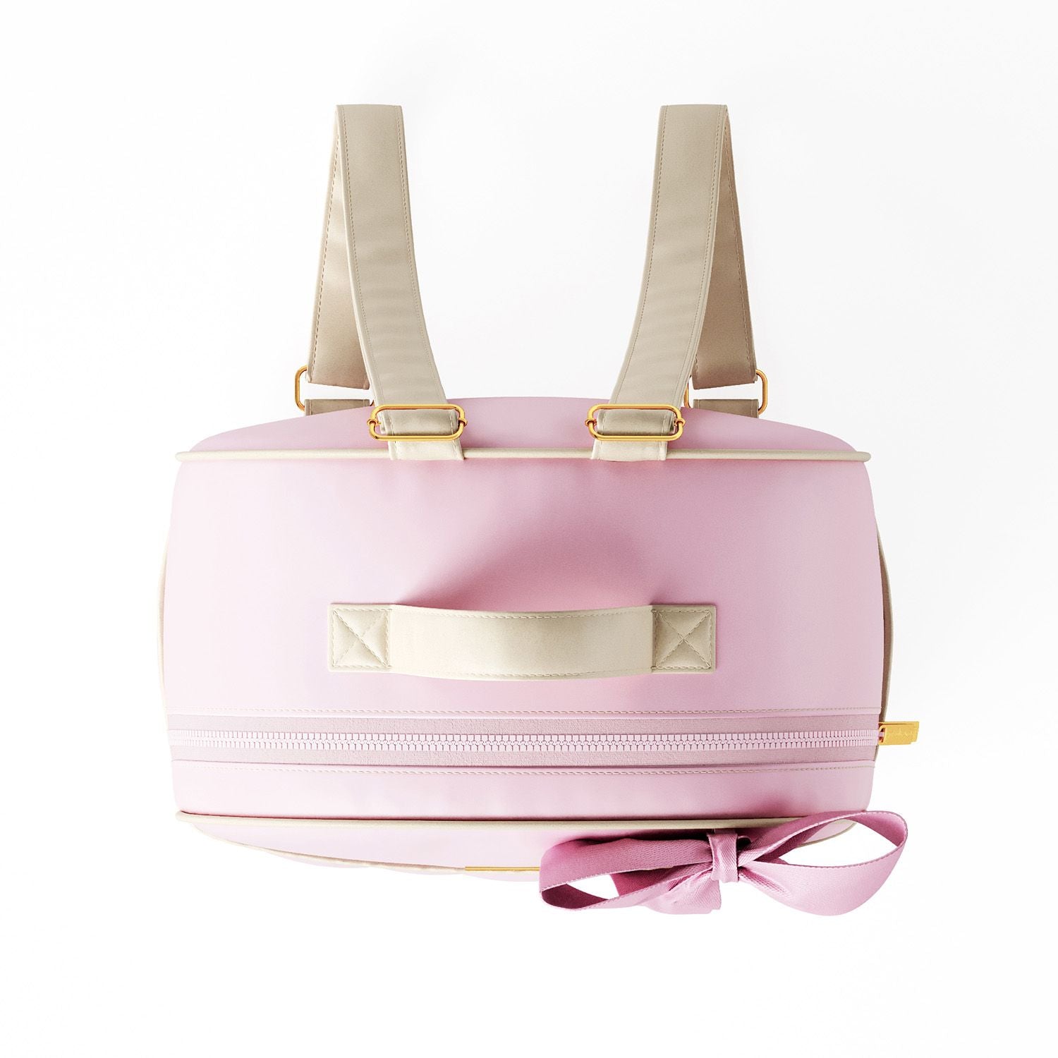 3 Piece Pink and Beige Luxury Diaper Bag Set