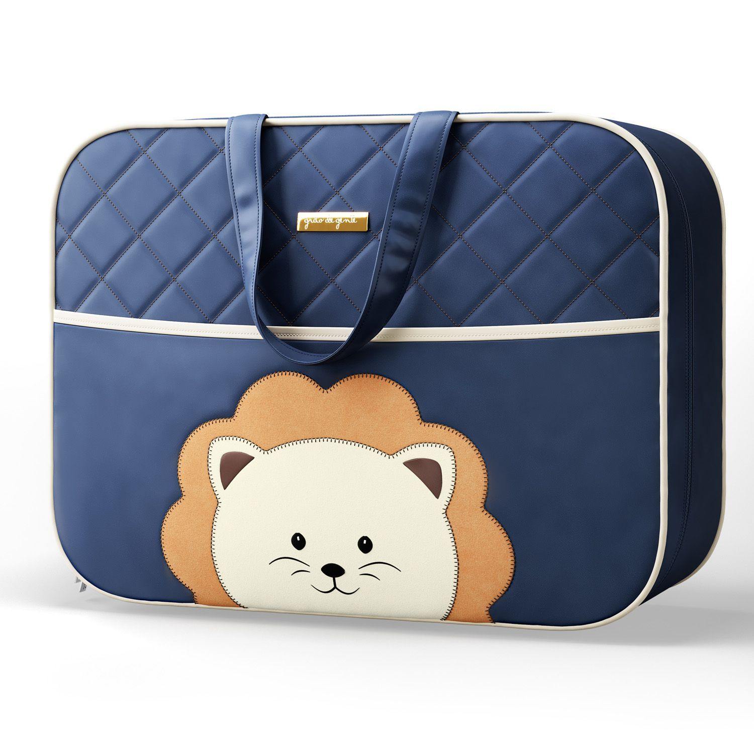 Navy Blue Lion Buddy Hospital Bag 18.9