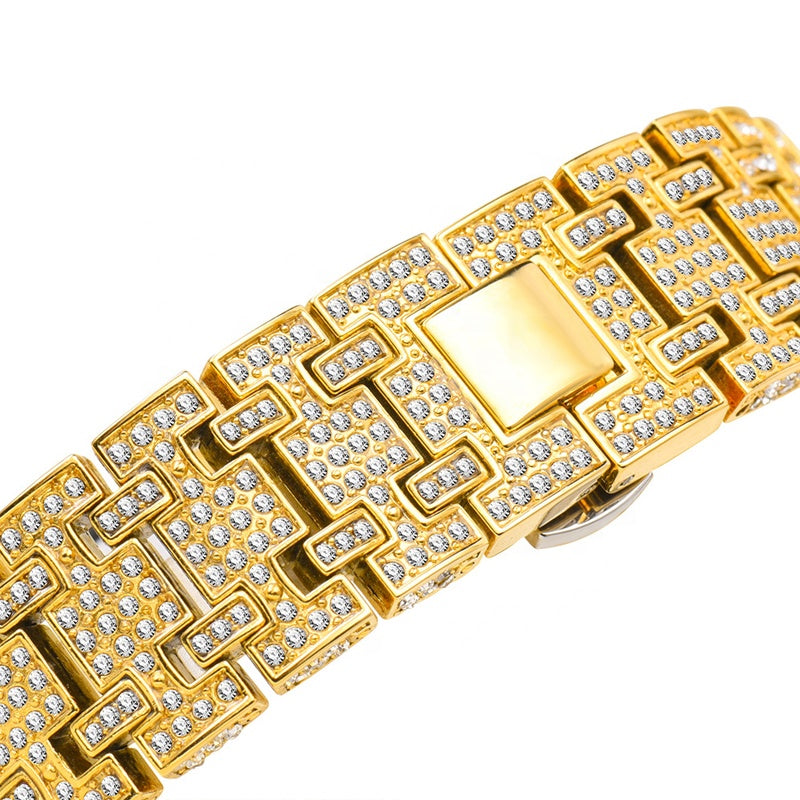 ICED OUT BLING DIAMOND WATCH WITH FULL ZIRCON