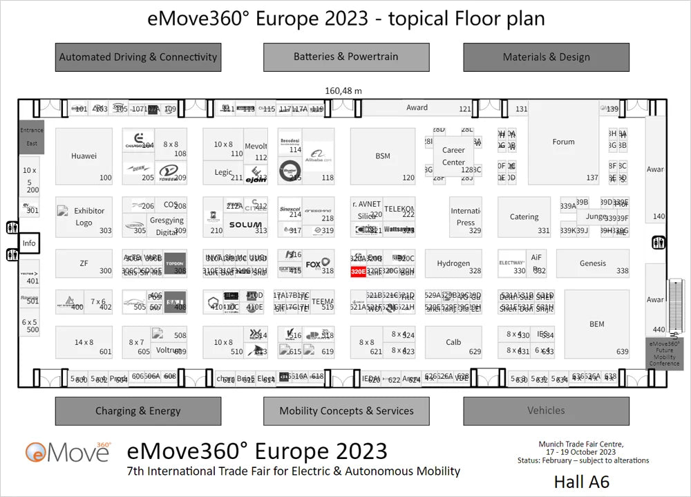 E-move 360 Exhibition Booth No. 320E