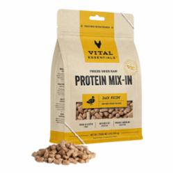 VITAL ESSENTIALS DOG FREEZE DRIED TOPPER DUCK 6oz