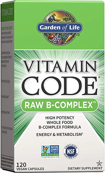garden of life vitamin code raw b-complex 120 capsules, raw b complex