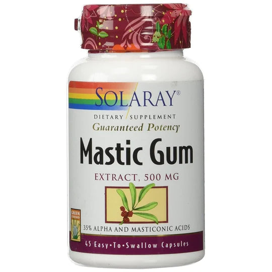Solaray Mastic Gum Extract, 45 Caps 500 mg