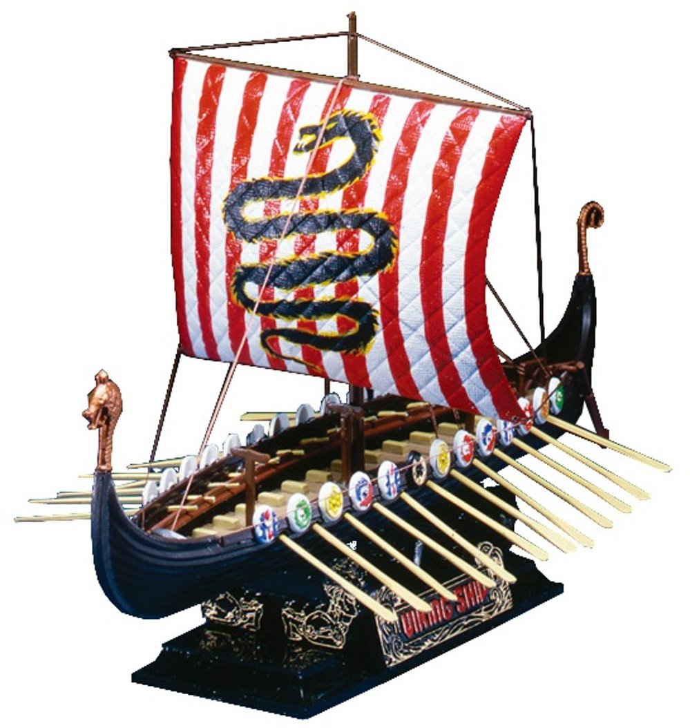 AOSHIMA Old Time Ships #3 Viking Ship 9th Century Plastic Model Kit 043172 NEW