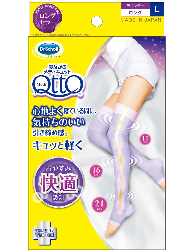 Reckitt Benckiser Dr. Scholl Medi QttO Overnight Leg Slimming Socks L Size NEW