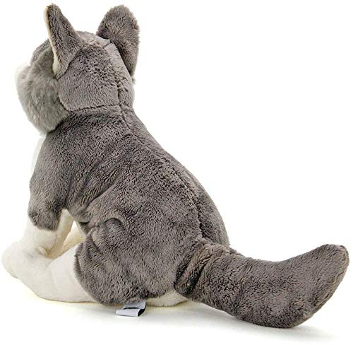 COLORATA Wolf Real Design Animal Plush Doll W17xH26xD25cm Polyester ?983065 NEW