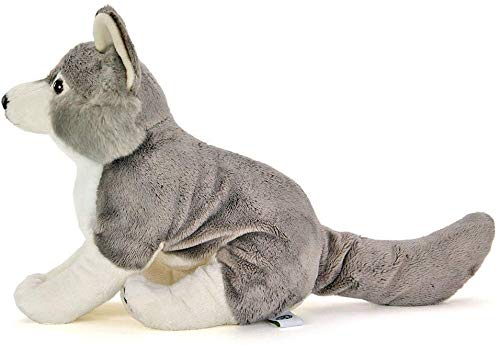 COLORATA Wolf Real Design Animal Plush Doll W17xH26xD25cm Polyester ?983065 NEW