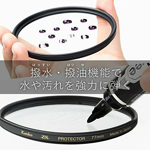 Kenko Lens Filter ZX Protector 62mm Water / Oil Repellent Coating Floating Frame