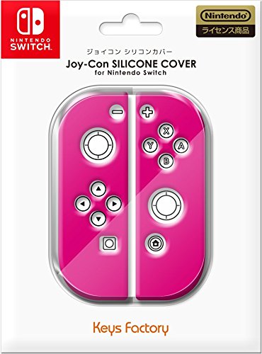 Keys Factory Joy-Con SILICONE COVER Nintendo Switch Controller Pink NJS-001-2