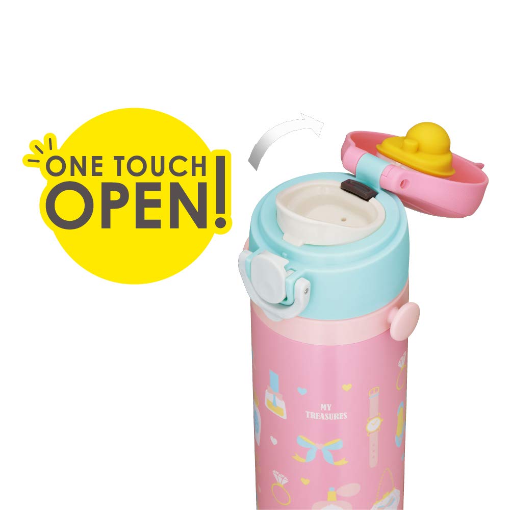 Thermos Water Bottle Vacuum Insulated Kids Mobile Mug 500ml Pink JOI-500 P NEW