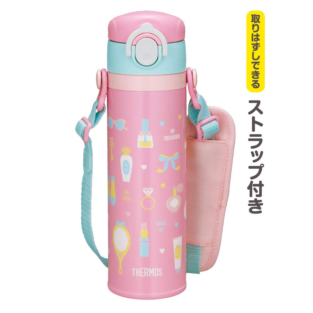 Thermos Water Bottle Vacuum Insulated Kids Mobile Mug 500ml Pink JOI-500 P NEW