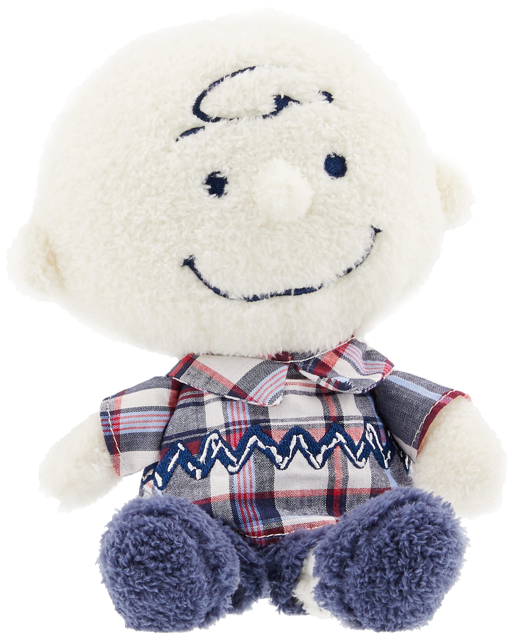 Nakajima Corporation Blueberry Check Charlie Brown S Plush Toy 172990-22 NEW