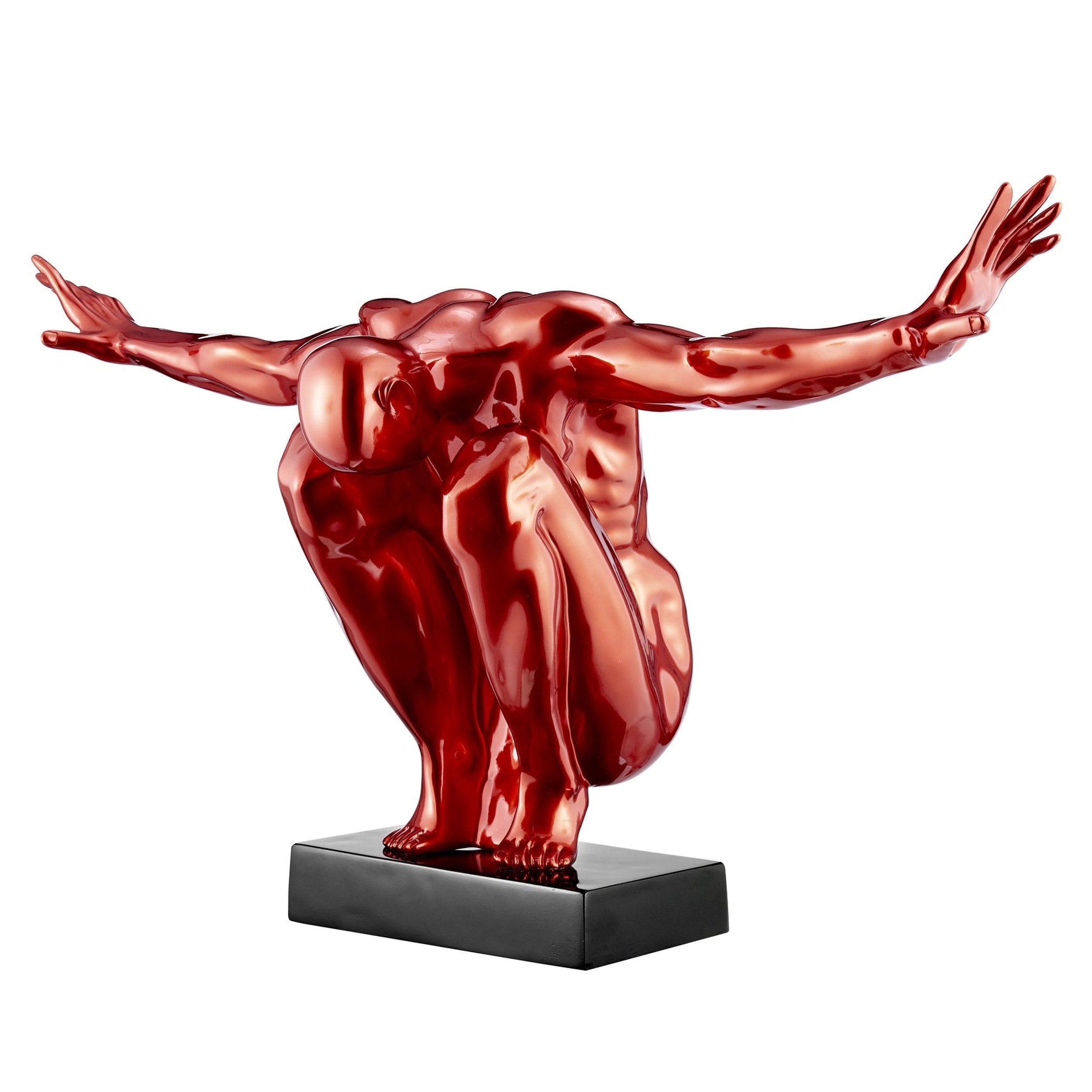 Large Saluting Man Resin Sculpture 37