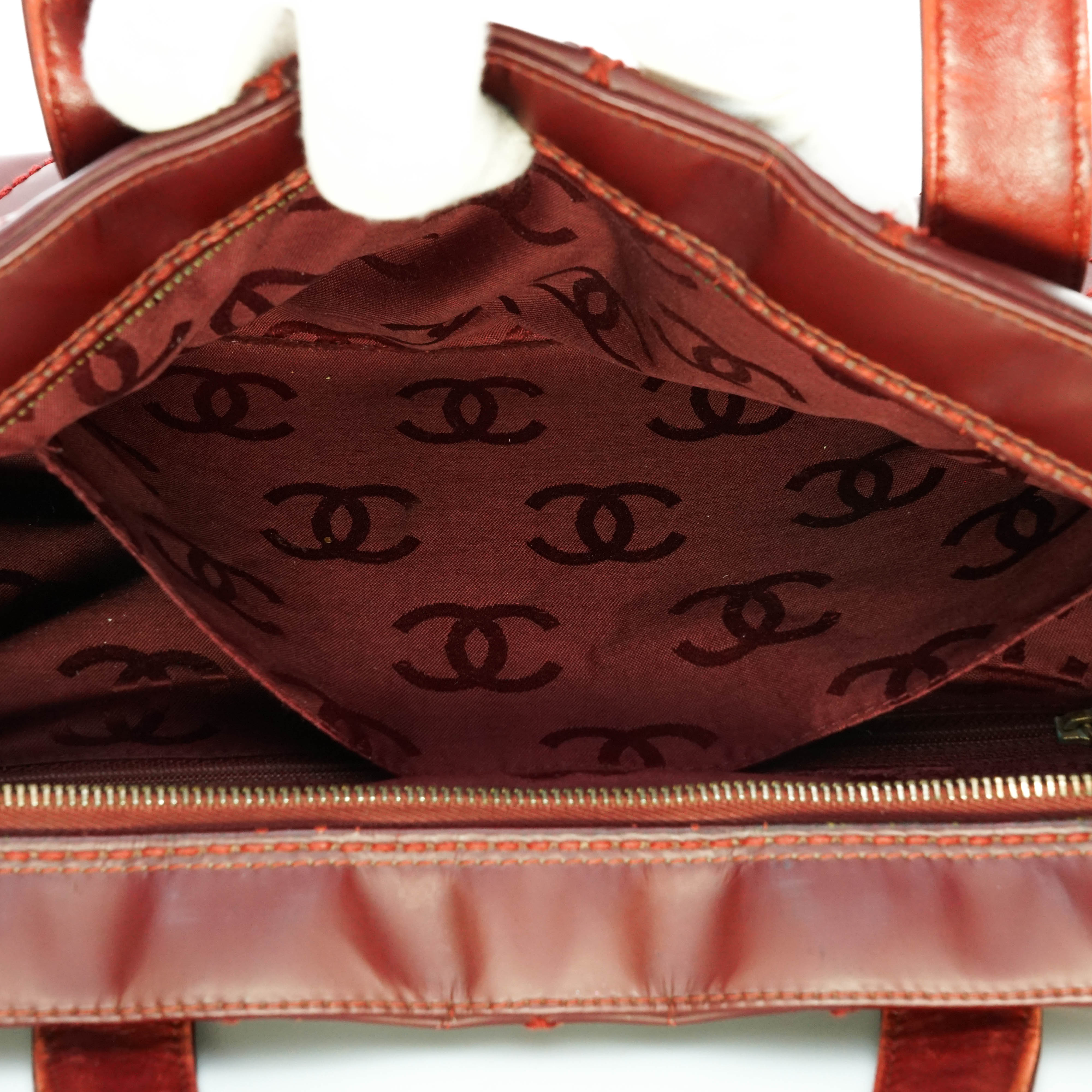 Chanel Wild Stitch Bowling Tote Bag