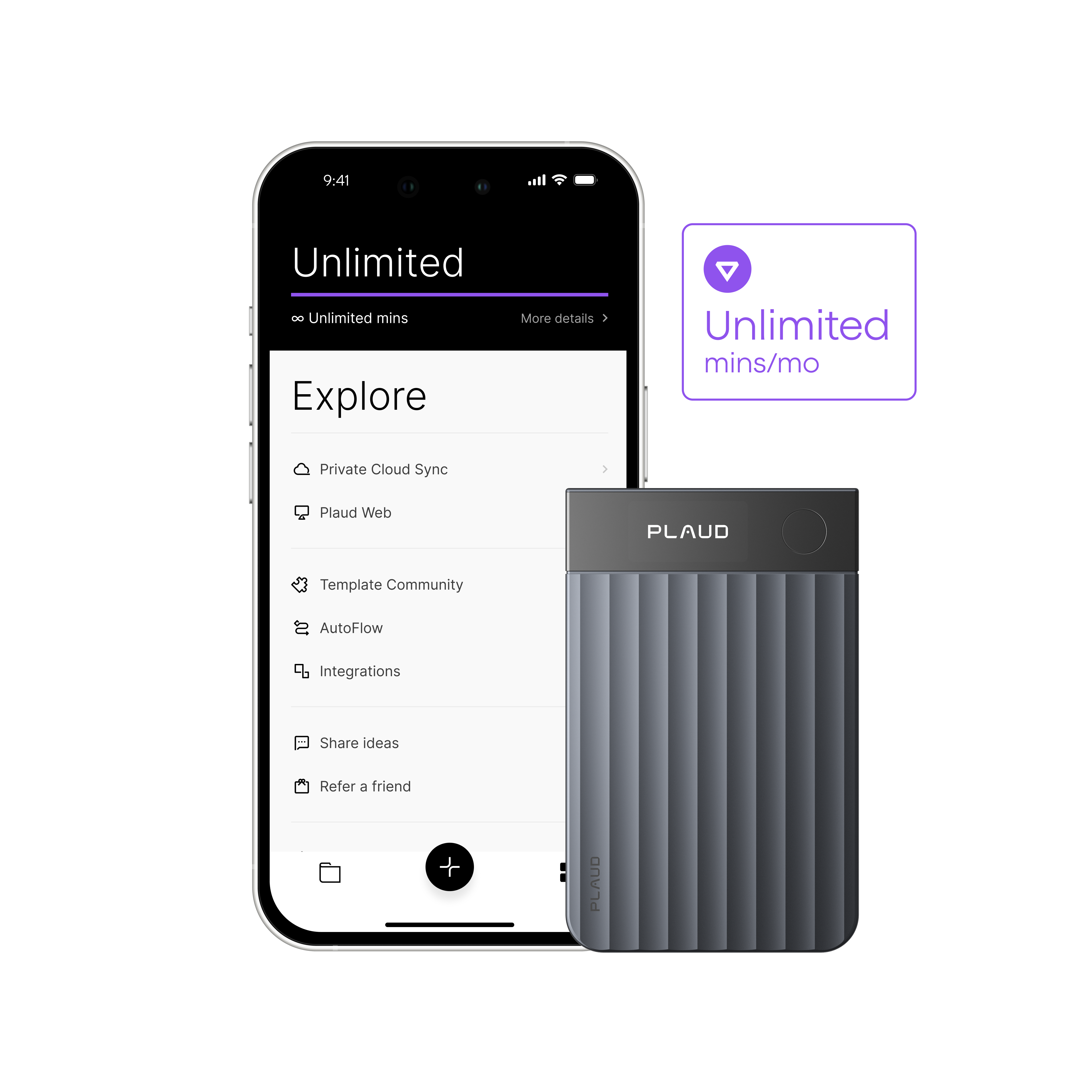 Plaud Note Pro & AI Annual Unlimited Plan