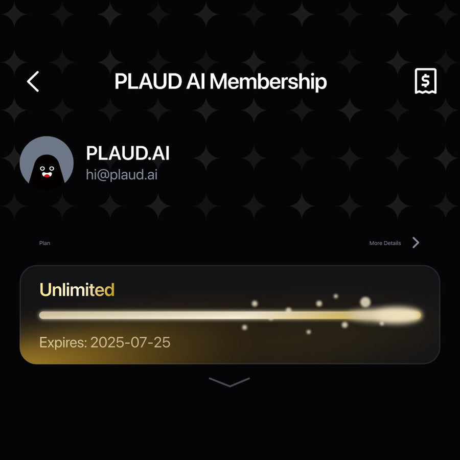 Plano Anual Ilimitado PLAUD AI 