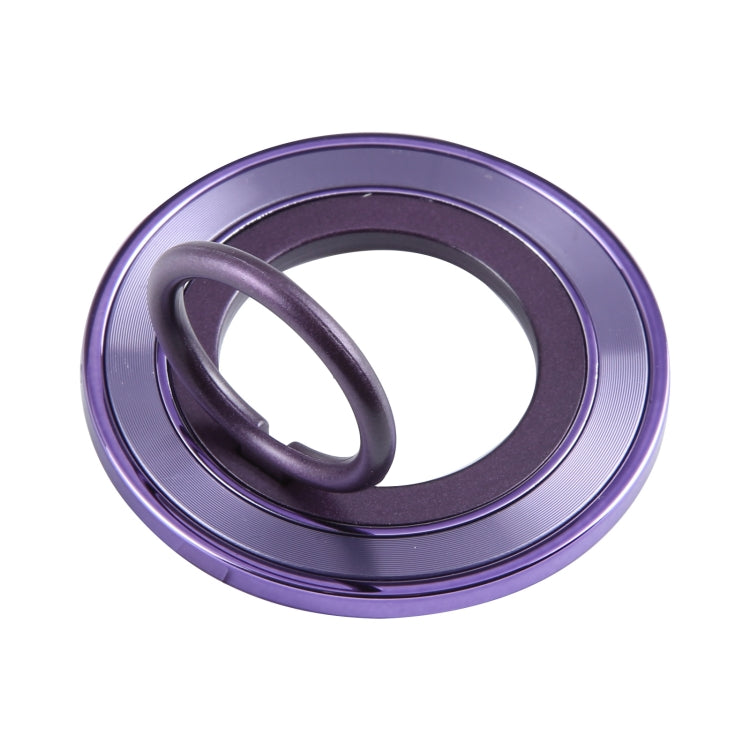 Rotating Ring Metal Mobile Phone Holder(Purple)