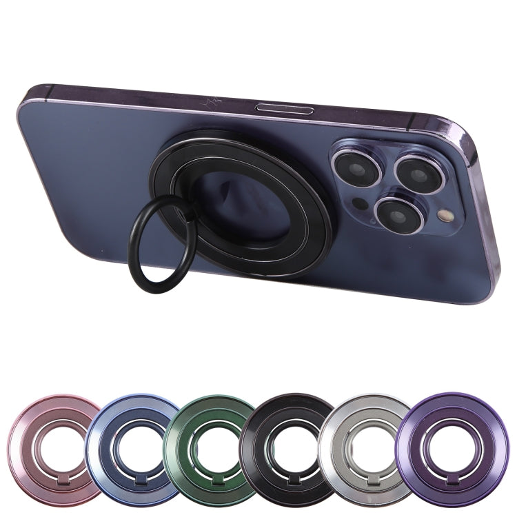 Rotating Ring Metal Mobile Phone Holder(Purple)