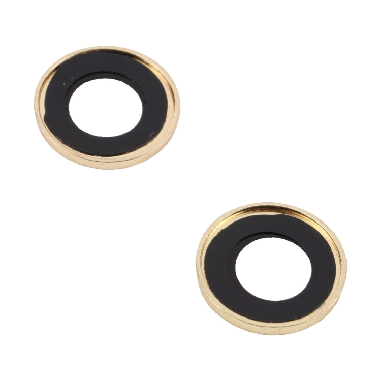 For iPhone 15 / 15 Plus 9H Point Drill Camera Lens Protector Ring(Gold)