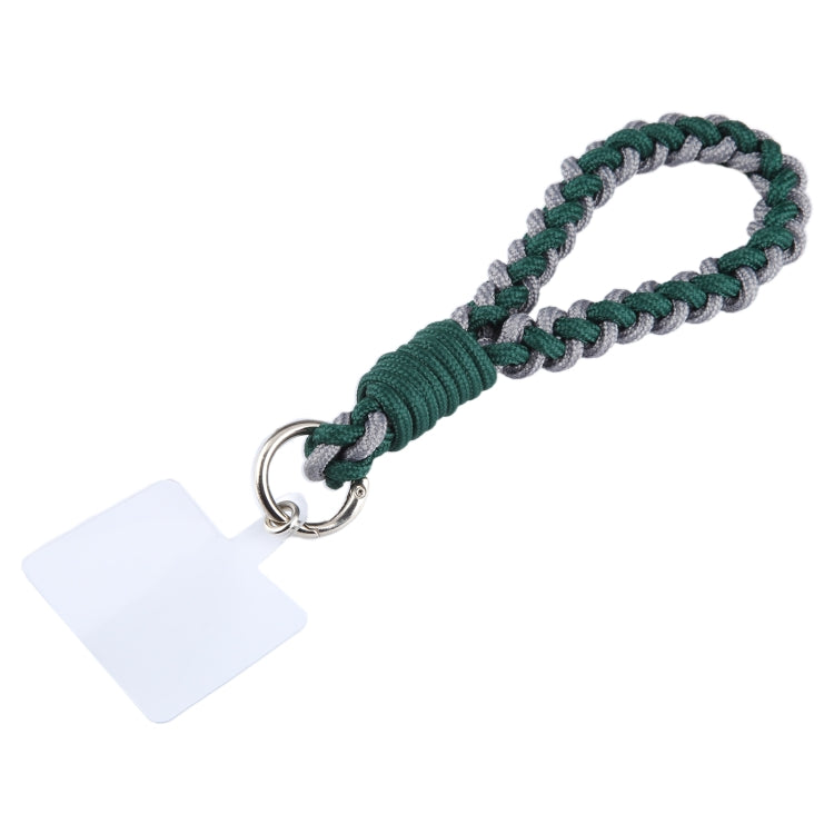 Universal Phone Four Strand Short Lanyard(Dark Green)