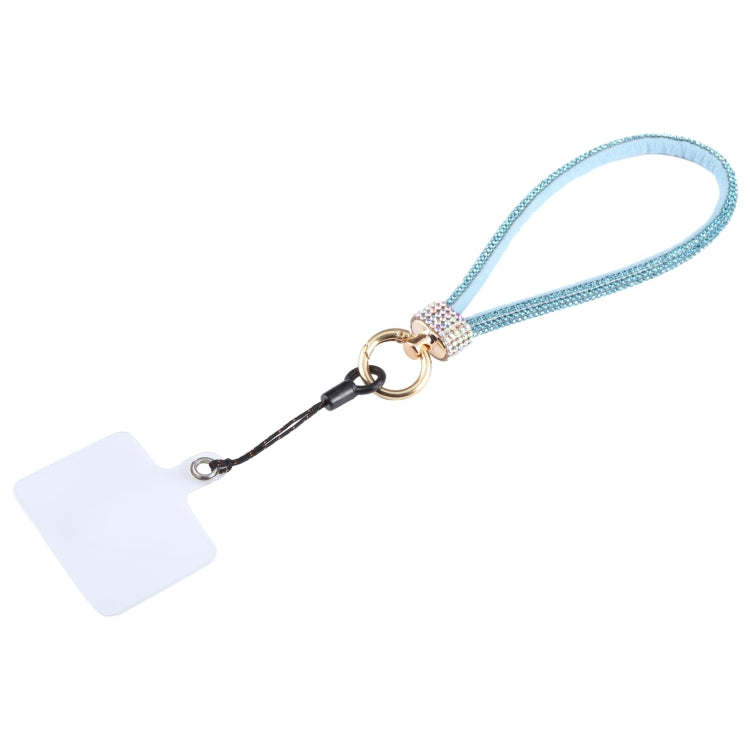 Universal Phone Flash Diamond Short Lanyard(Blue)