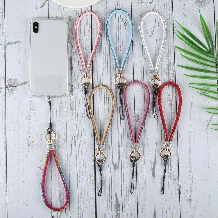 Universal Phone Flash Diamond Short Lanyard(Colorful)