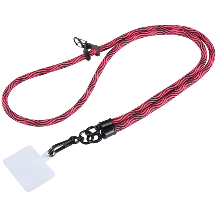 Universal Phone S Pattern Lanyard(Rose Red)