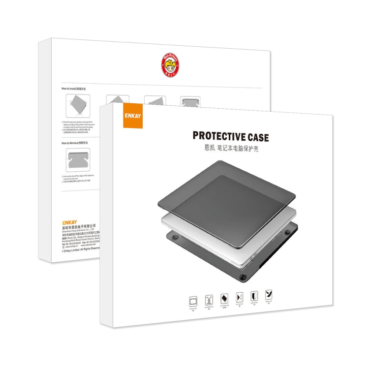 For MacBook Pro 13.3 A1706/A1989/A2159 ENKAY Hat-Prince 3 in 1 Protective Bracket  Case Cover Hard Shell with TPU Keyboard Film / Anti-dust Plugs, Version:US(Grey)