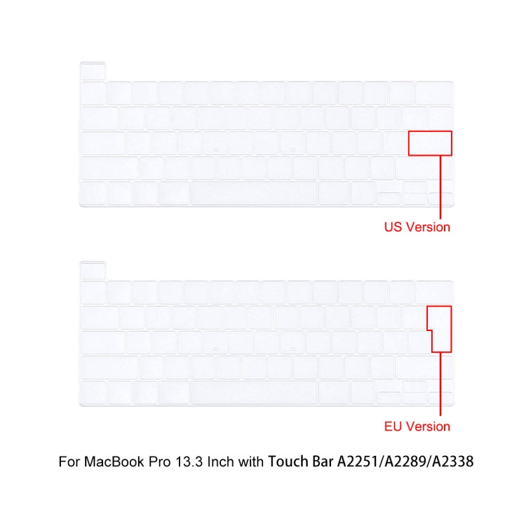 For MacBook Pro 13.3 A2251/A2289/A2338 ENKAY Hat-Prince 3 in 1 Protective Bracket  Case Cover Hard Shell with TPU Keyboard Film / Anti-dust Plugs, Version:EU(Grey)