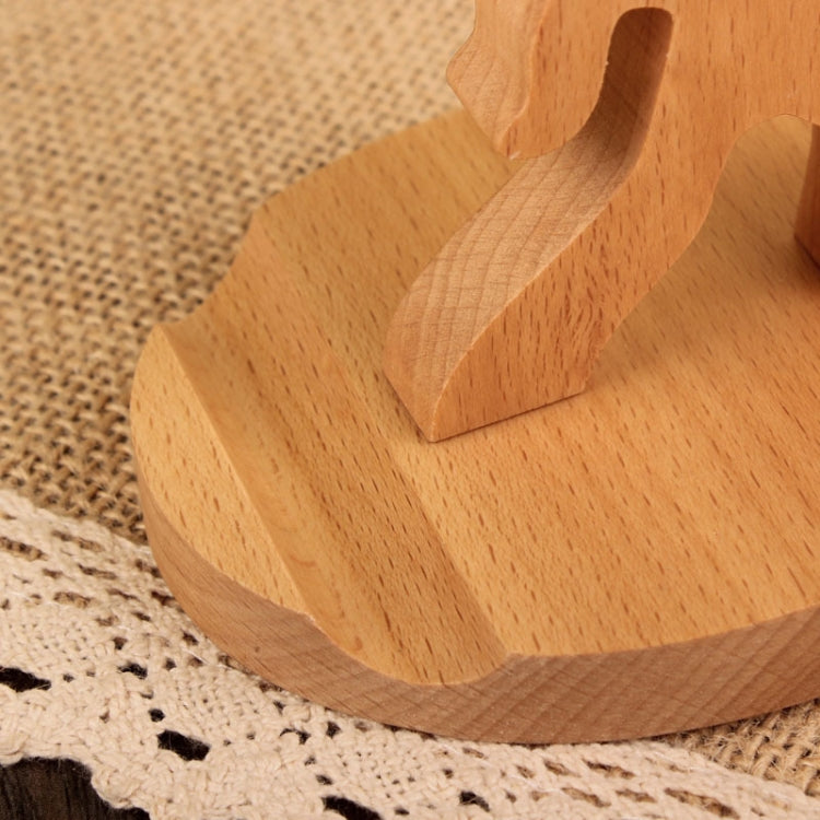 Wooden Mobile Phone Bracket Beech Lazy Mobile Phone Holder,Style: Staunch